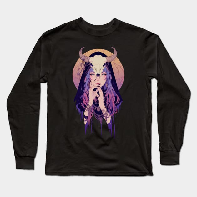 Dark Pagan Witch Long Sleeve T-Shirt by DarkSideRunners